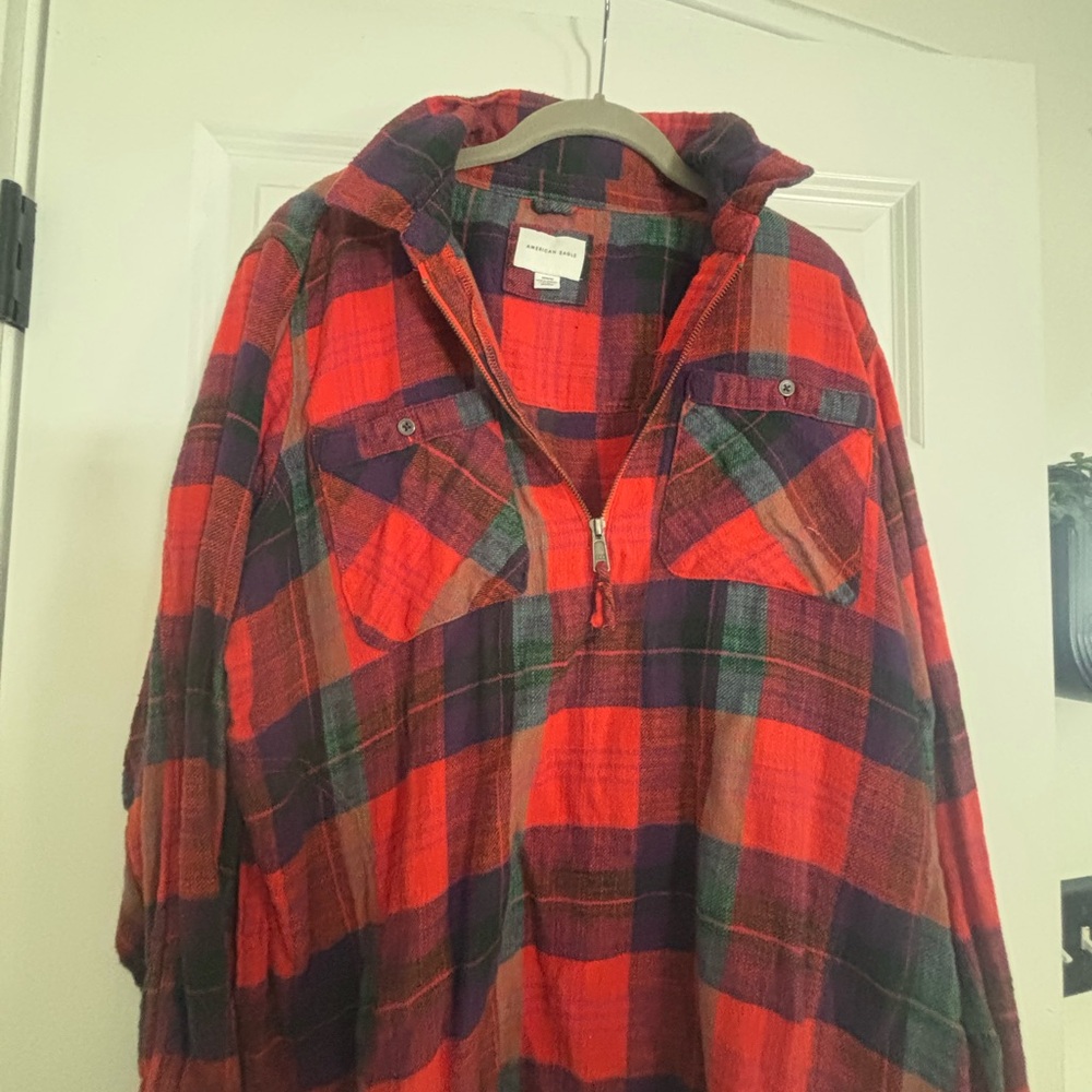 American Eagle Outfitters Multicolor Plaid Shirt